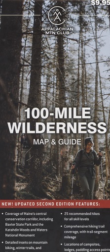 100-Mile Wilderness Map & Guide (2nd edition)